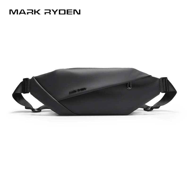 Cycling To Commute - MARK RYDEN กระเป๋าคาดเอวผู้ชายแบบสะพายข้างกันน้ำอ็อกซ์ฟอร์ดกระเป๋าคาดเอวหลายช่องกระเป๋าป้องกันการโจรกรรมแบบลำลองสำหรับการขี่จักรยาน