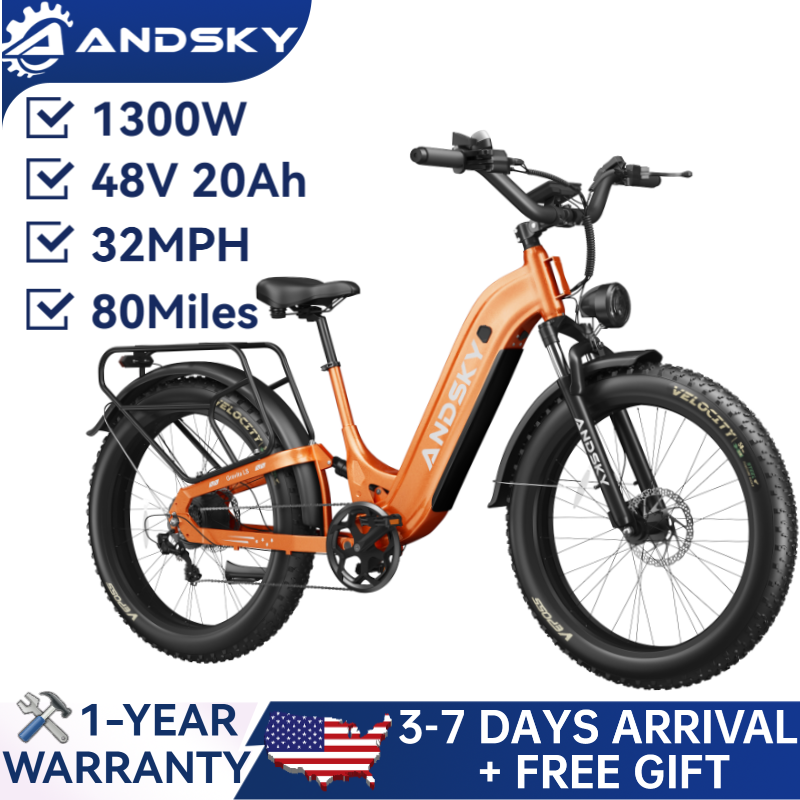 Commuting On Mountain Bike - จักรยานไฟฟ้า ANDSKY Gravita LS แบบ Step-Through