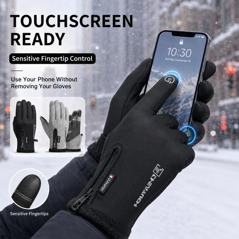 ถุงมือกันหนาวแบบสัมผัสหน้าจอได - Winter Cycling Commute บทวิจารณ์และราคา