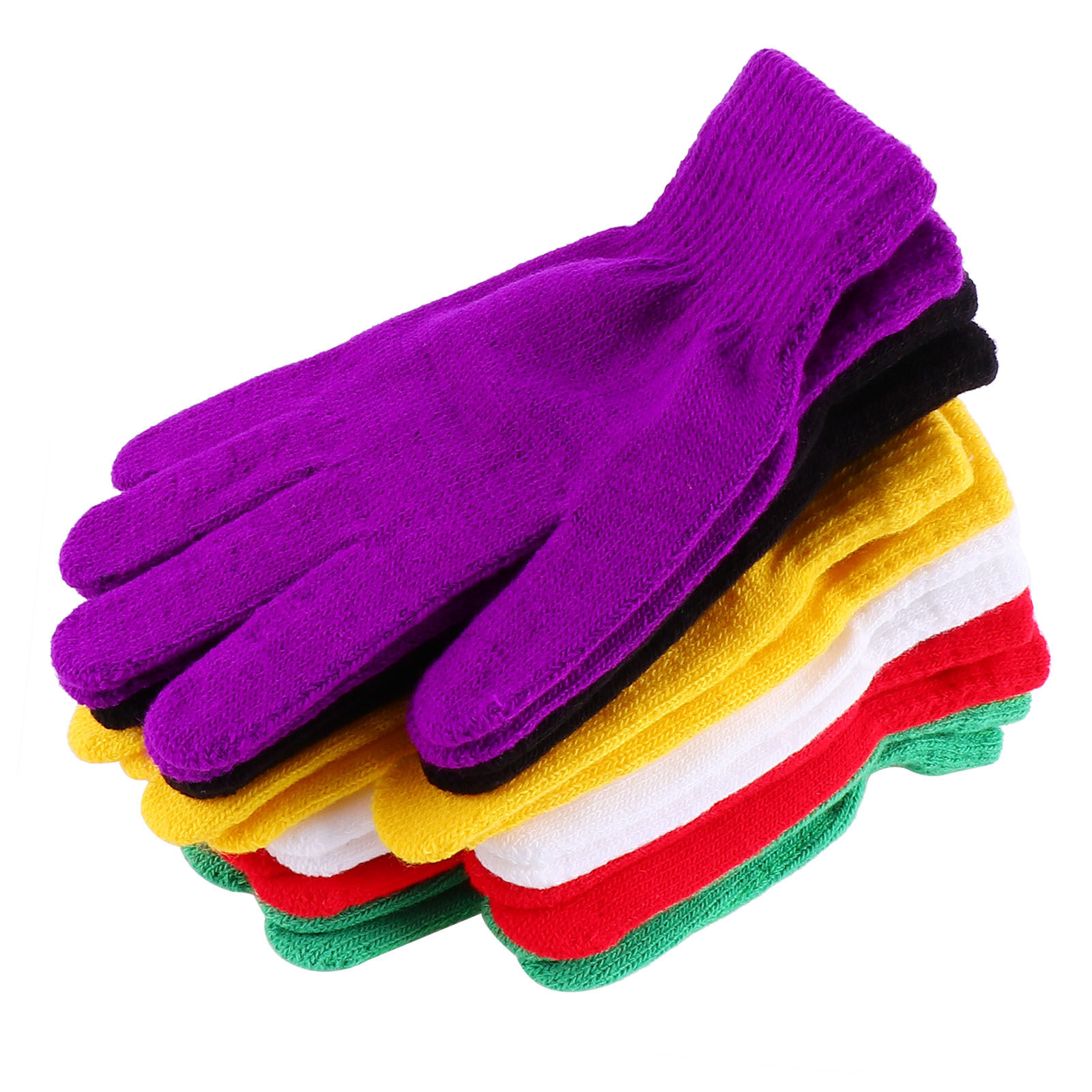 ถุงมือถักไหมพรมสีพื้น 6 คู่ สำ - Winter Cycling Commute บทวิจารณ์และราคา