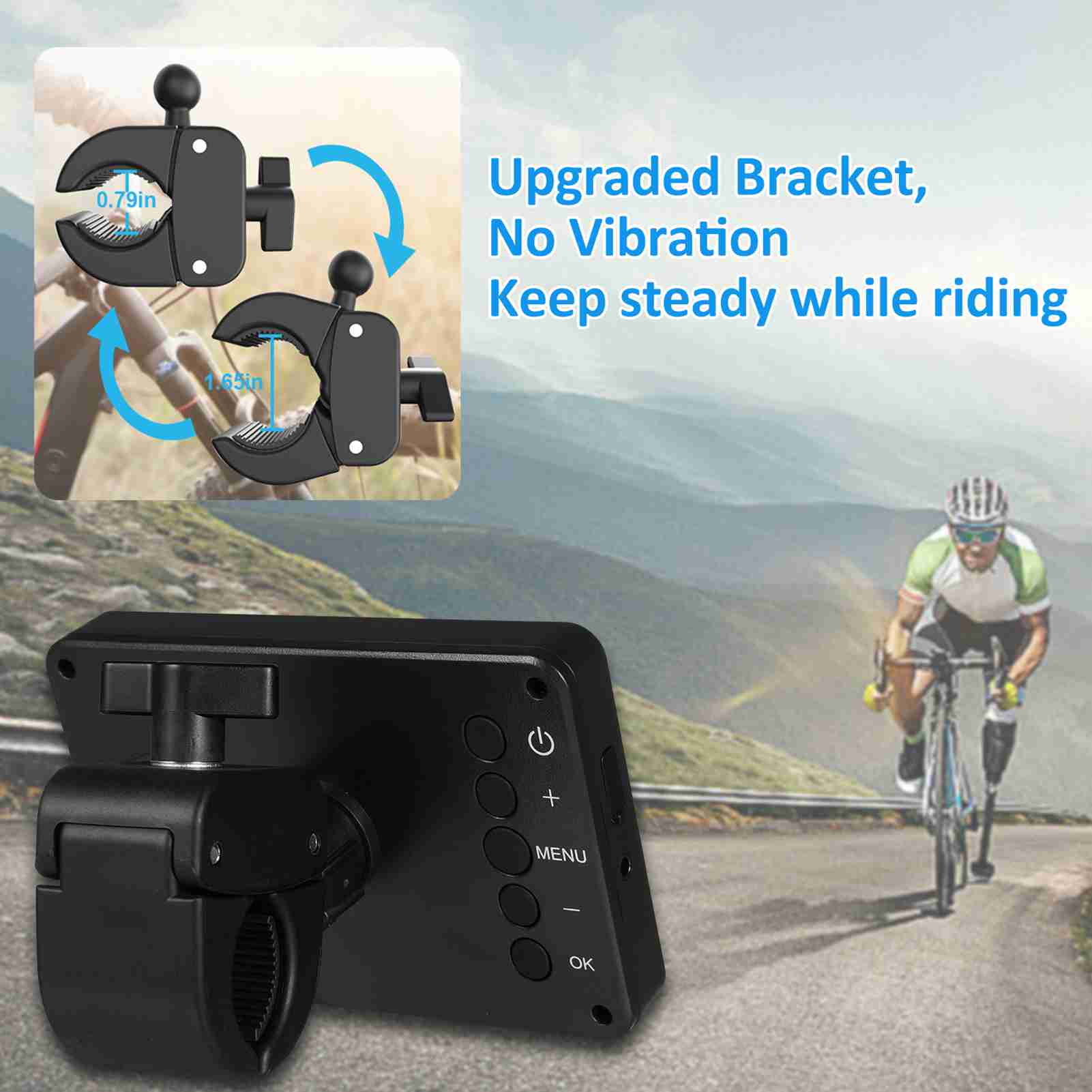 กล้องด้านหลังจักรยาน 1080P 4.3 - Cycling Zones บทวิจารณ์และราคา